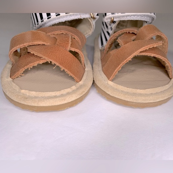 Little Bipsy Baylor Sandals - Camel & Black Stripe - Picture 2 of 10
